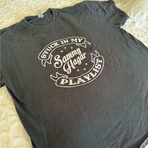 Black Graphic Sammy Hagar  T-Shirt Size XXL